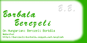 borbala berczeli business card